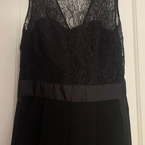 BCBG Zip-Up Lace Top Jumpsuit